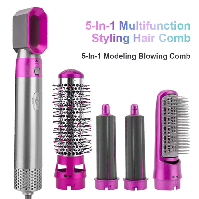 5 In 1 Hair Curler and Straightener